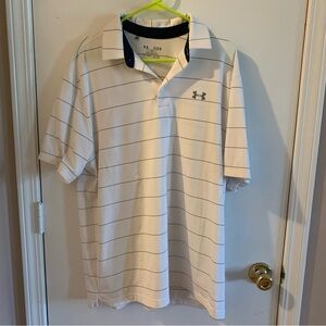 XL Under Armour Striped Polo Shirt